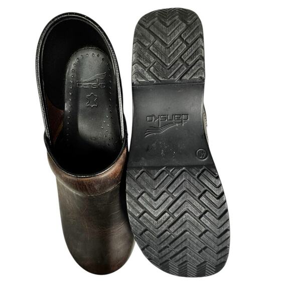 Dansko Professional Antique Oiled Brown Leather Clog Size 9.5 - Picture 9 of 12